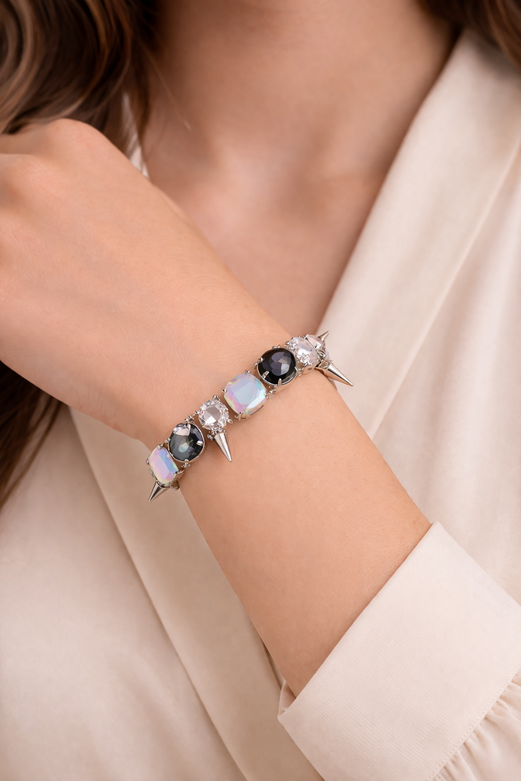 Crystal Statement Charm Bracelet
